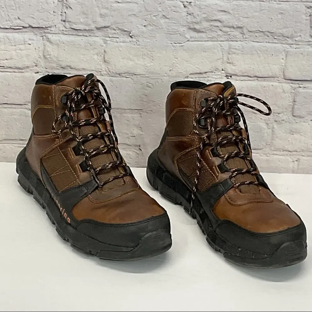 Wolverine Work Boots Men's Size 10 M Durashocks Flex Leather Oil/Slip Resistant